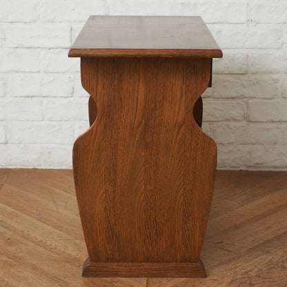 英国クラシック マガジンラック付きサイドテーブル