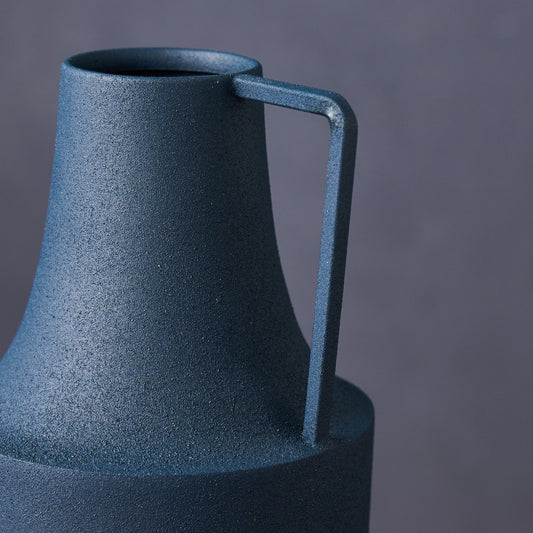 アイアンフラワーベース ダークネイビー