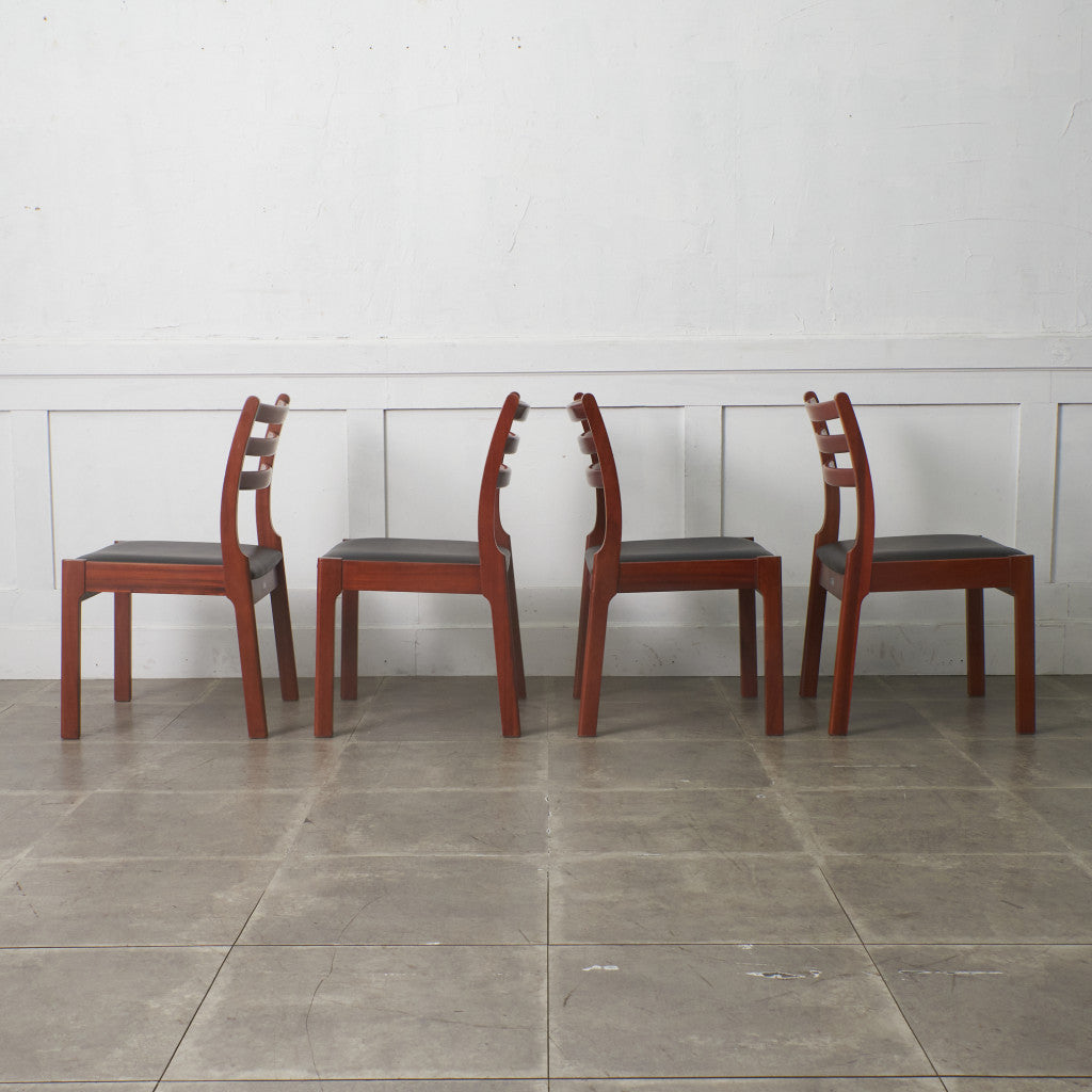 BRASILEIRA ダイニングチェア 4脚セット/ 張替済