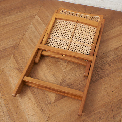 ラタン編み フォールディングチェア