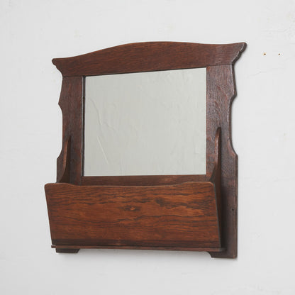 英国アンティーク アーツアンドクラフツ様式 ウォールミラー