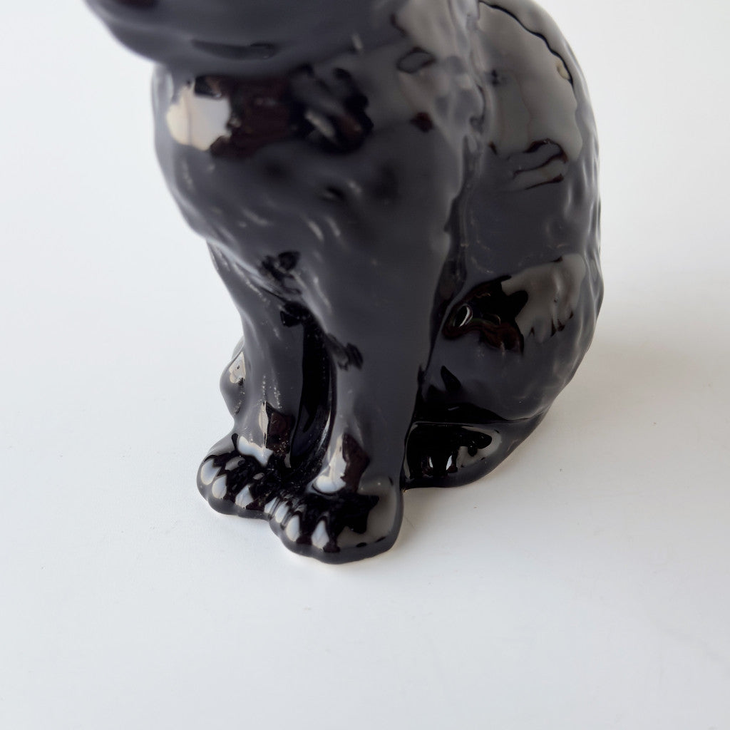英国ヴィンテージ 黒猫のオブジェ｜rocca rocca