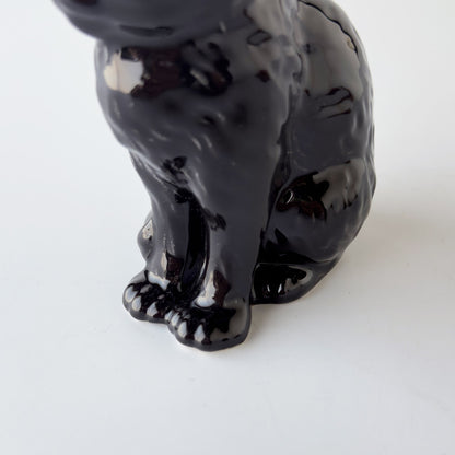 英国ヴィンテージ 黒猫のオブジェ