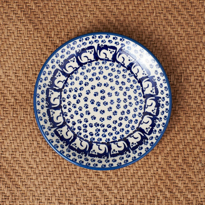 ポーリッシュポタリー プレート ネコ B 17cm