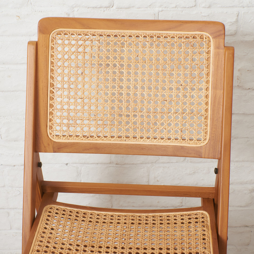 ラタン編み フォールディングチェア