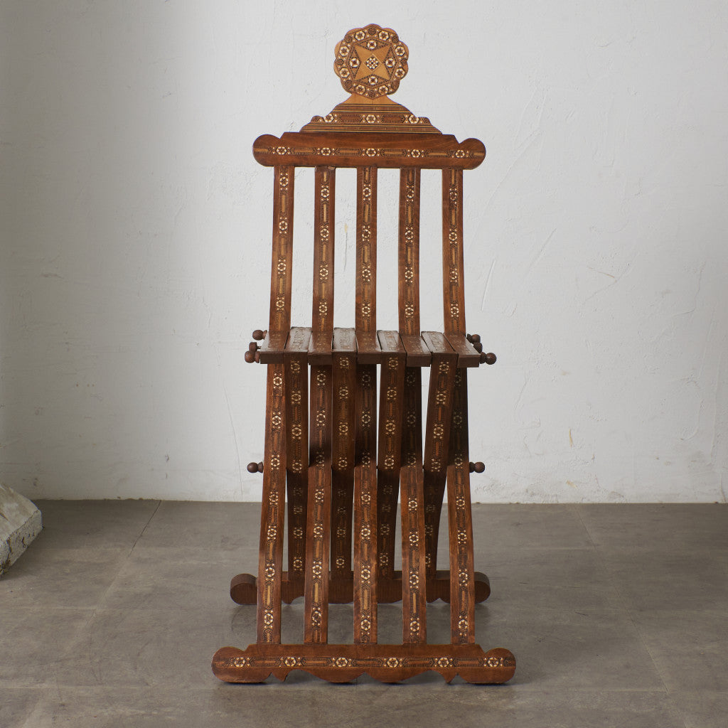 エジプトアンティーク 木象嵌 フォールディングチェア