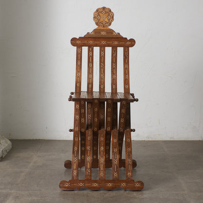 エジプトアンティーク 木象嵌 フォールディングチェア