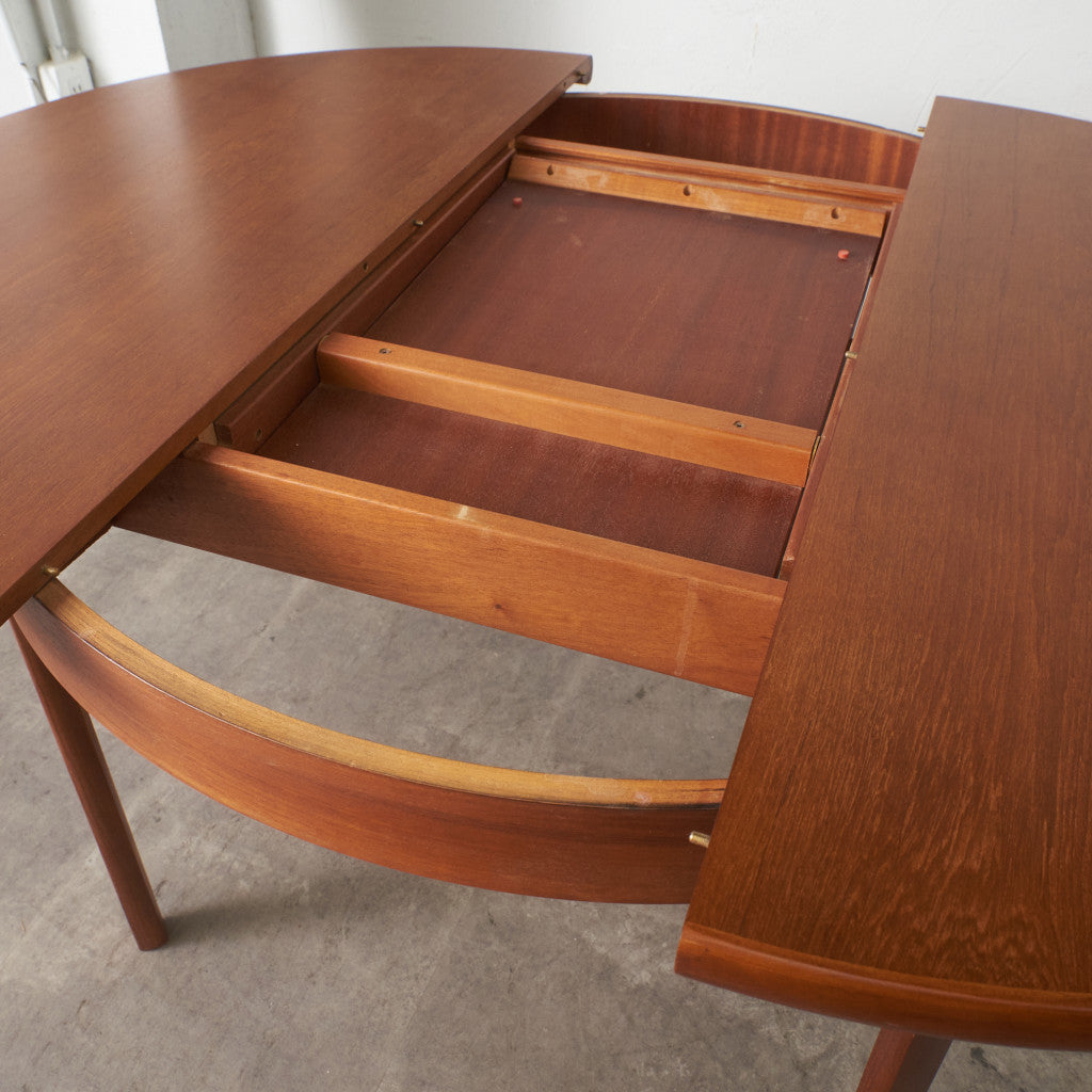 英国ヴィンテージ エクステンション ラウンドダイニングテーブル