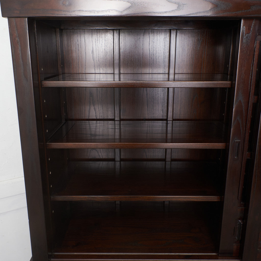 松尾博昭作 欅材 水屋箪笥