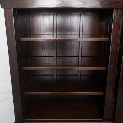 松尾博昭作 欅材 水屋箪笥