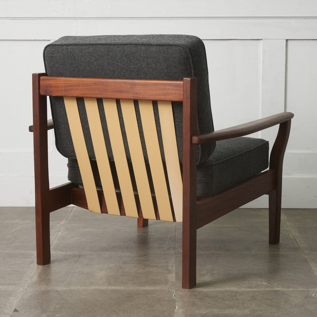 イギリスヴィンテージ アームチェア / 張替済