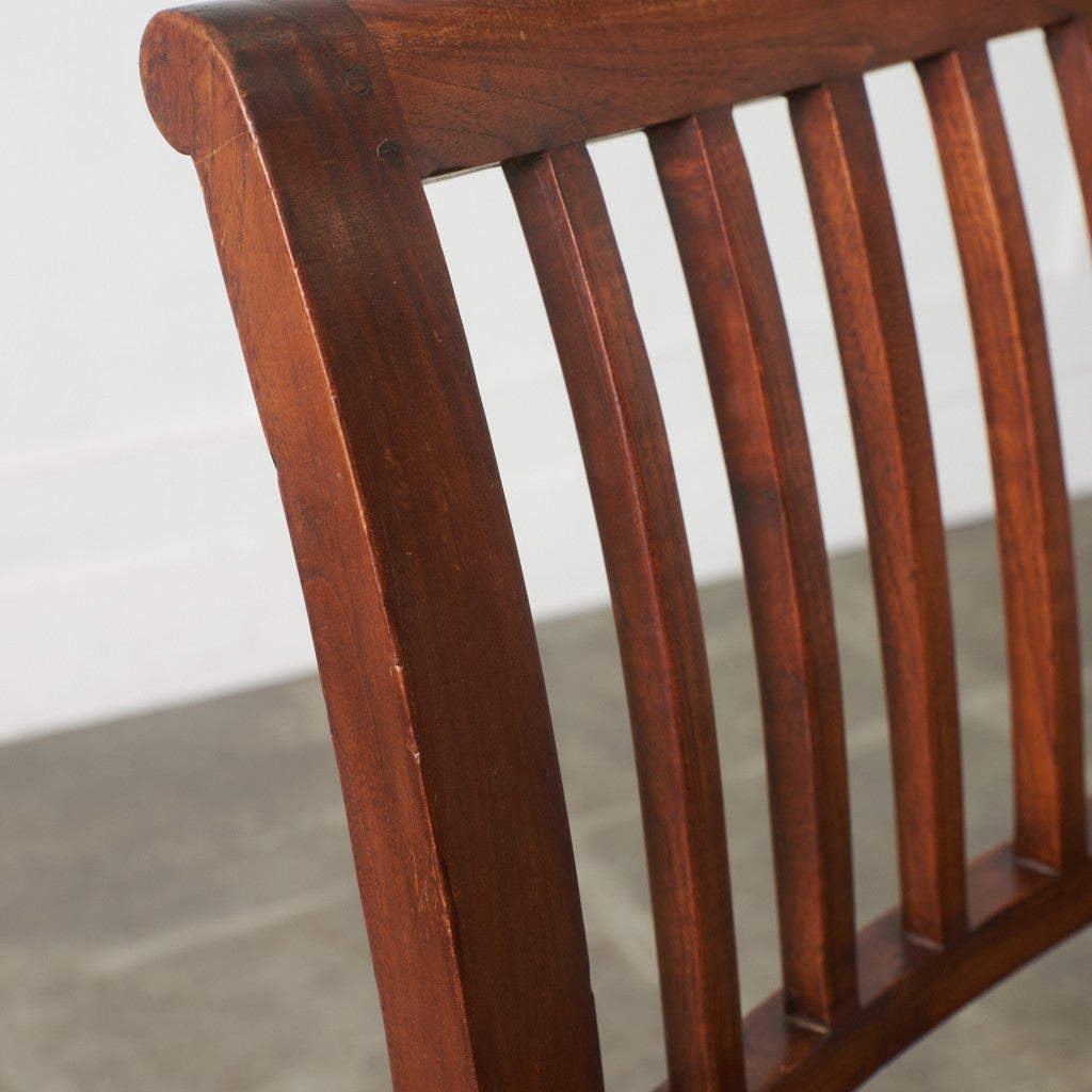 アジアンコロニアル チーク無垢材 ダイニングチェア 2脚セット