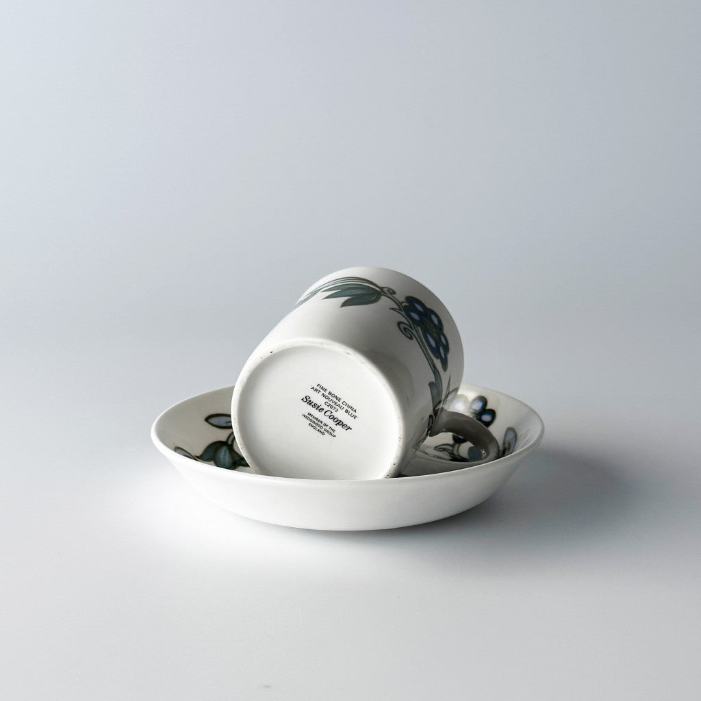 ART NOUVEAU アールヌーボー ブルー カップ＆ソーサー – rocca rocca