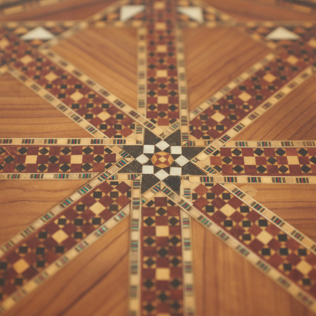 シリア製 寄木細工 サイドテーブル