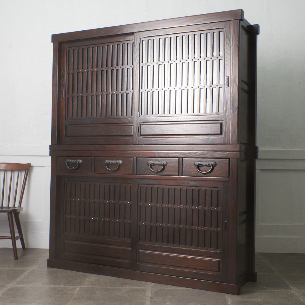 松尾博昭作 欅材 水屋箪笥 – rocca rocca