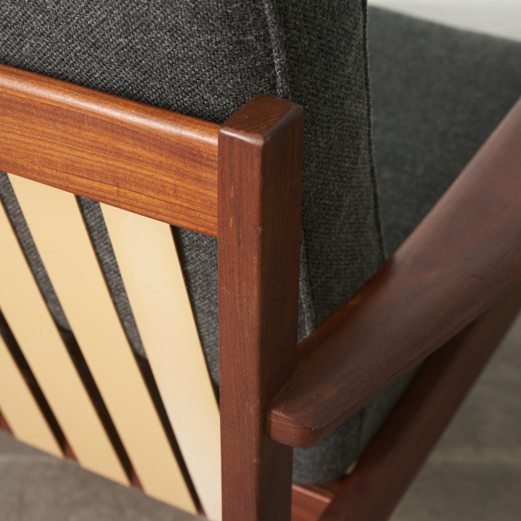 イギリスヴィンテージ アームチェア / 張替済