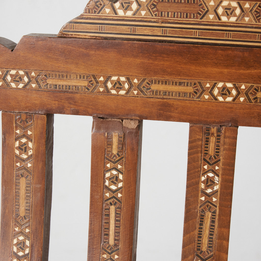 エジプトアンティーク 木象嵌 フォールディングチェア