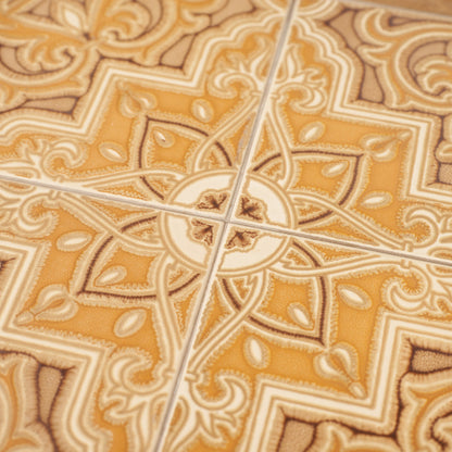タイル&ガラストップ コーヒテーブル
