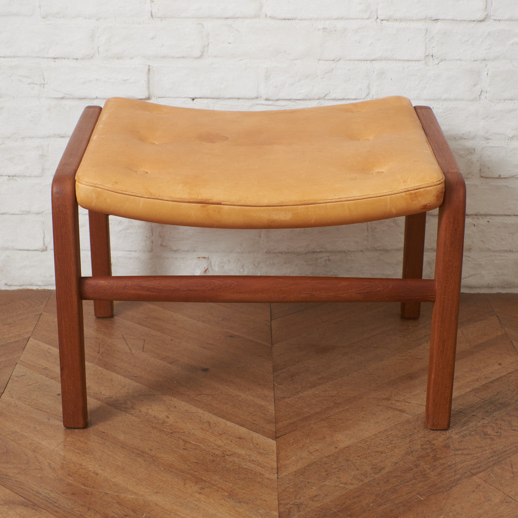 デンマーク製ヴィンテージ ヌメ革 スツール