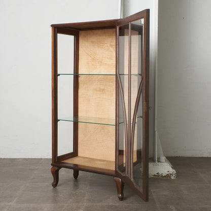 英国アンティーク ガラスキャビネット