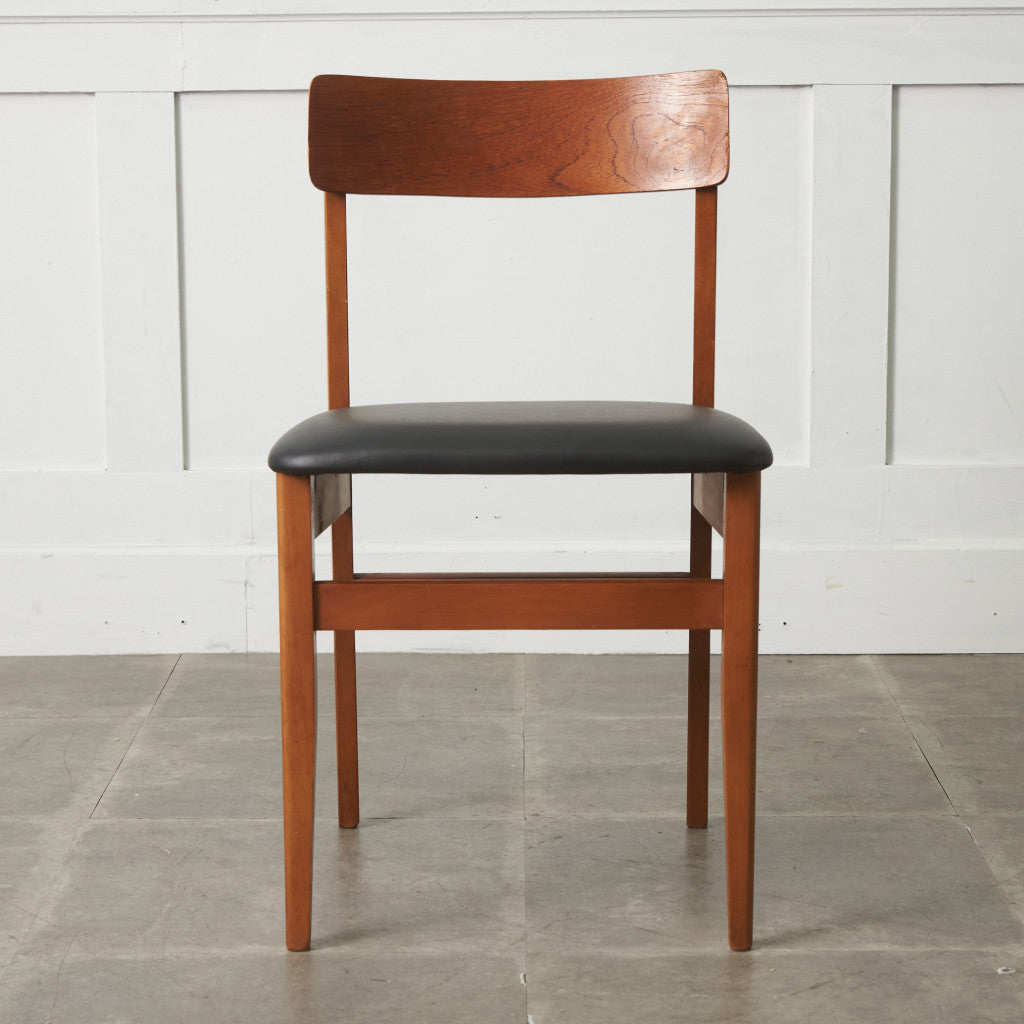 英国ヴィンテージ ダイニングチェア / 張替済