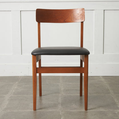 英国ヴィンテージ ダイニングチェア / 張替済