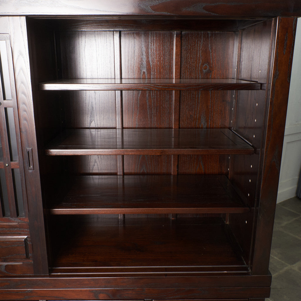 松尾博昭作 欅材 水屋箪笥