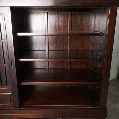 松尾博昭作 欅材 水屋箪笥