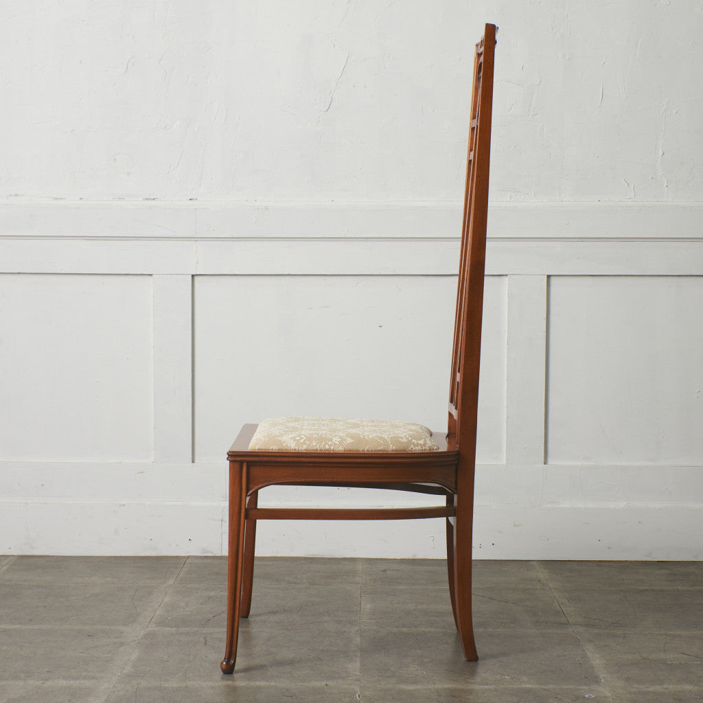 アールヌーボー ハイバックチェア / 張替済