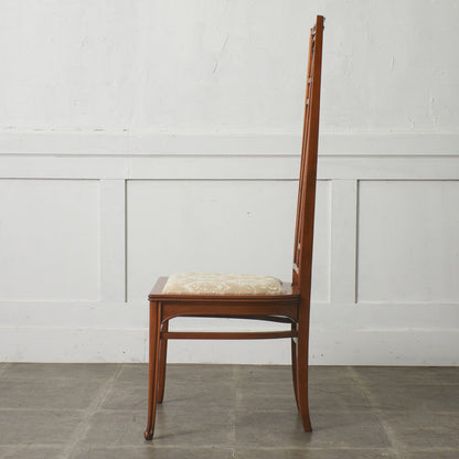 アールヌーボー ハイバックチェア / 張替済