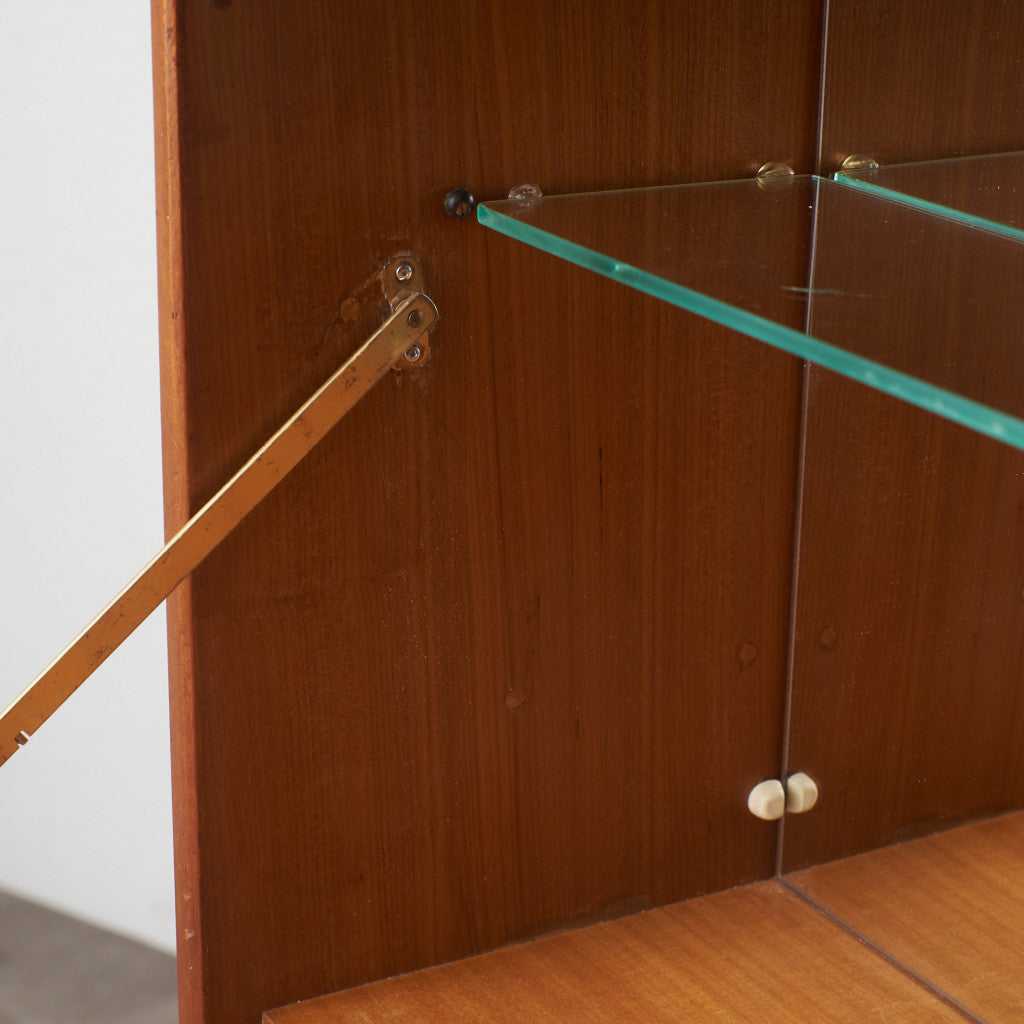 ヴィンテージ ビューロー付きブックケース