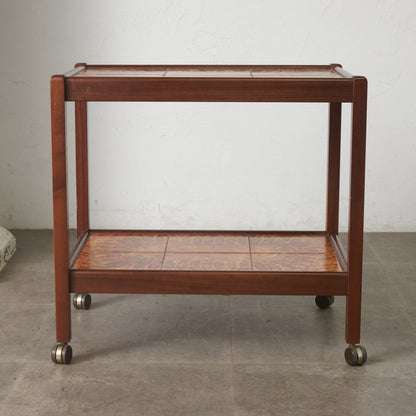 デンマーク ヴィンテージ タイルトップ トロリーワゴン