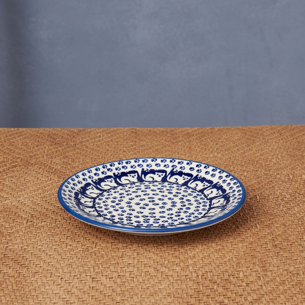 ポーリッシュポタリー プレート ネコ B 17cm