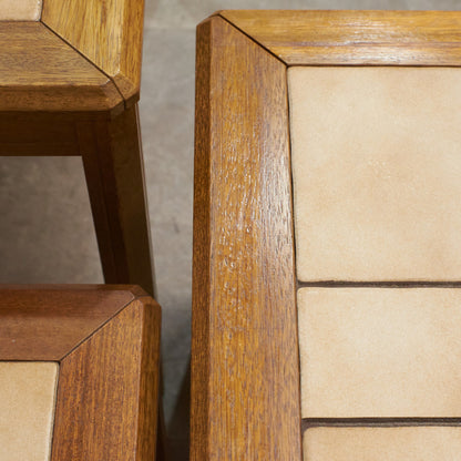 デンマーク製 タイルトップ ネストテーブル