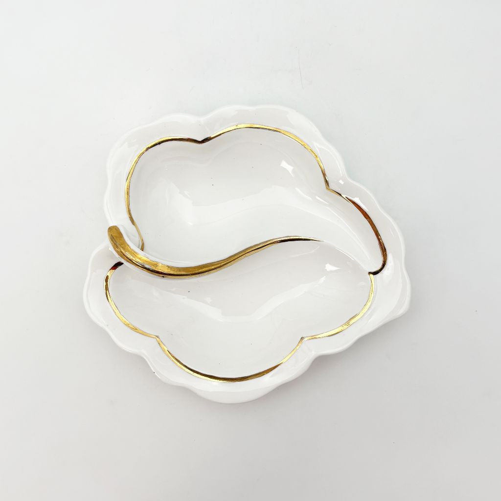 英国ヴィンテージ リーフ プレート