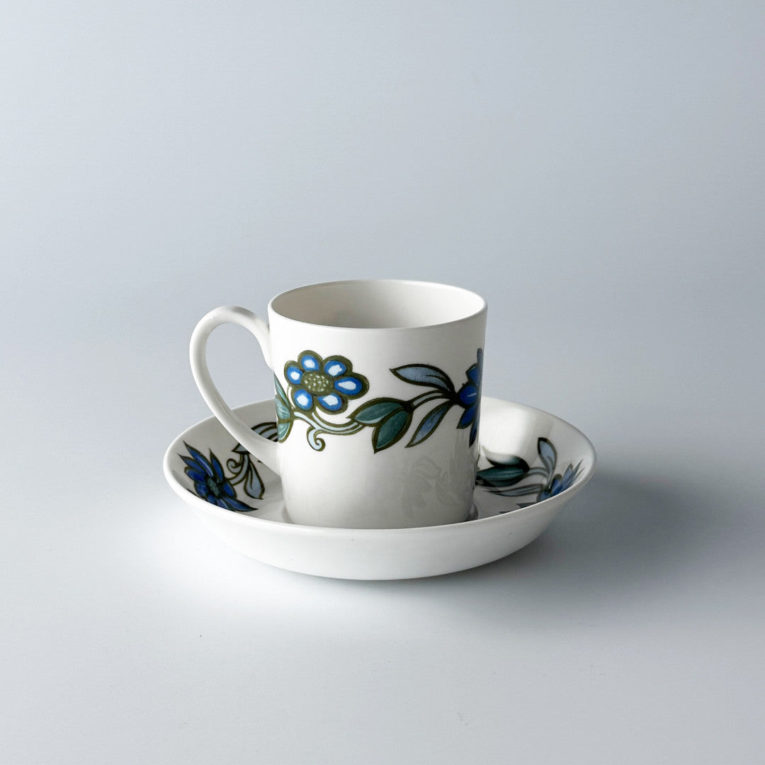 ART NOUVEAU アールヌーボー ブルー カップ＆ソーサー