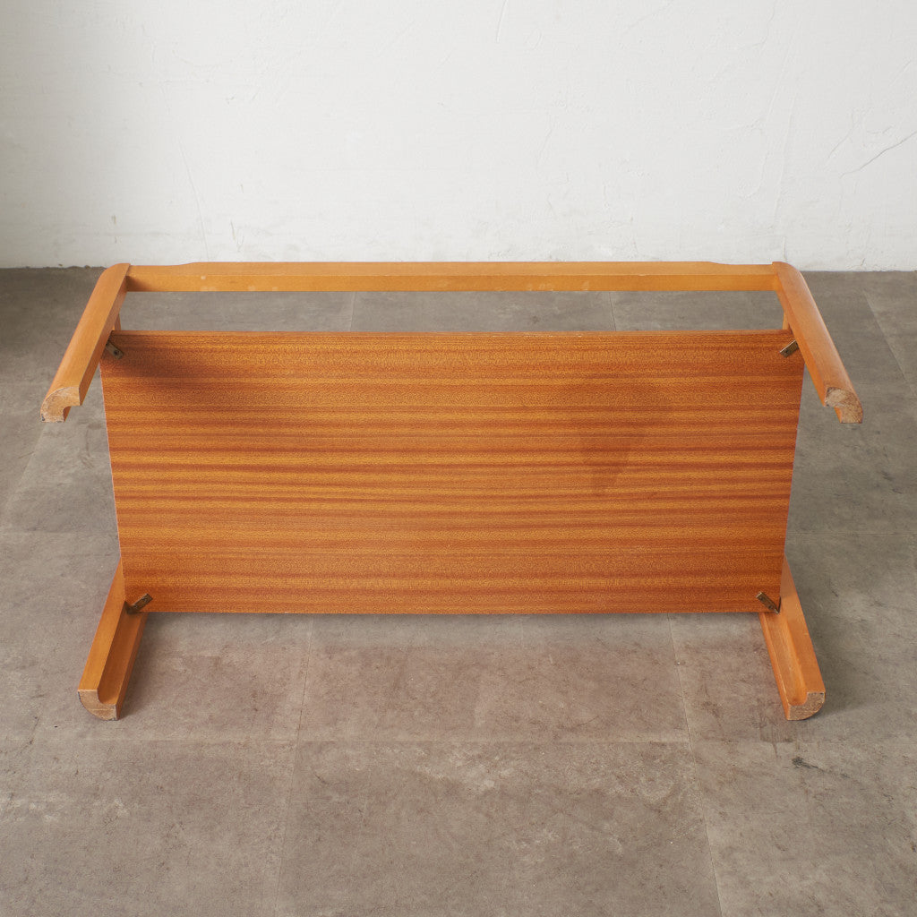 ヴィンテージ スモークガラストップ コーヒーテーブル