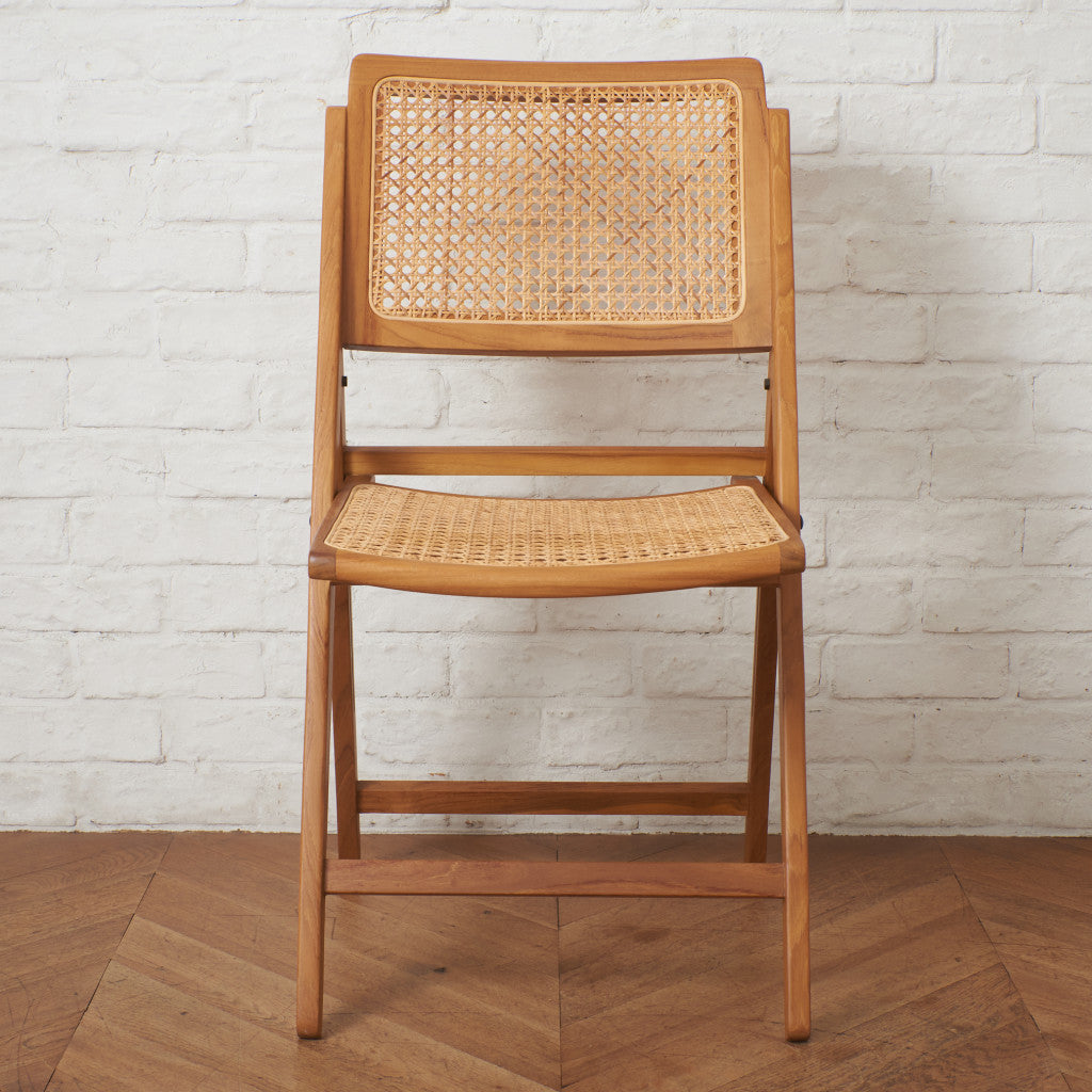 ラタン編み フォールディングチェア