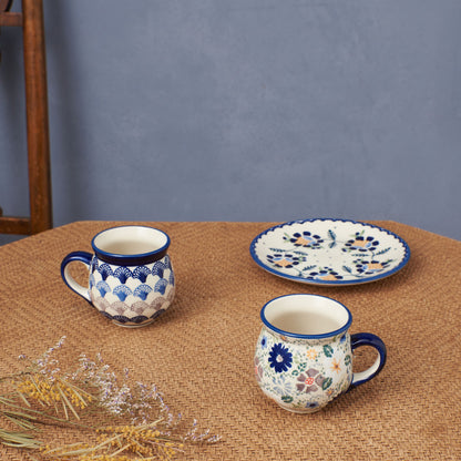 ポーリッシュポタリー マグカップ ブルー