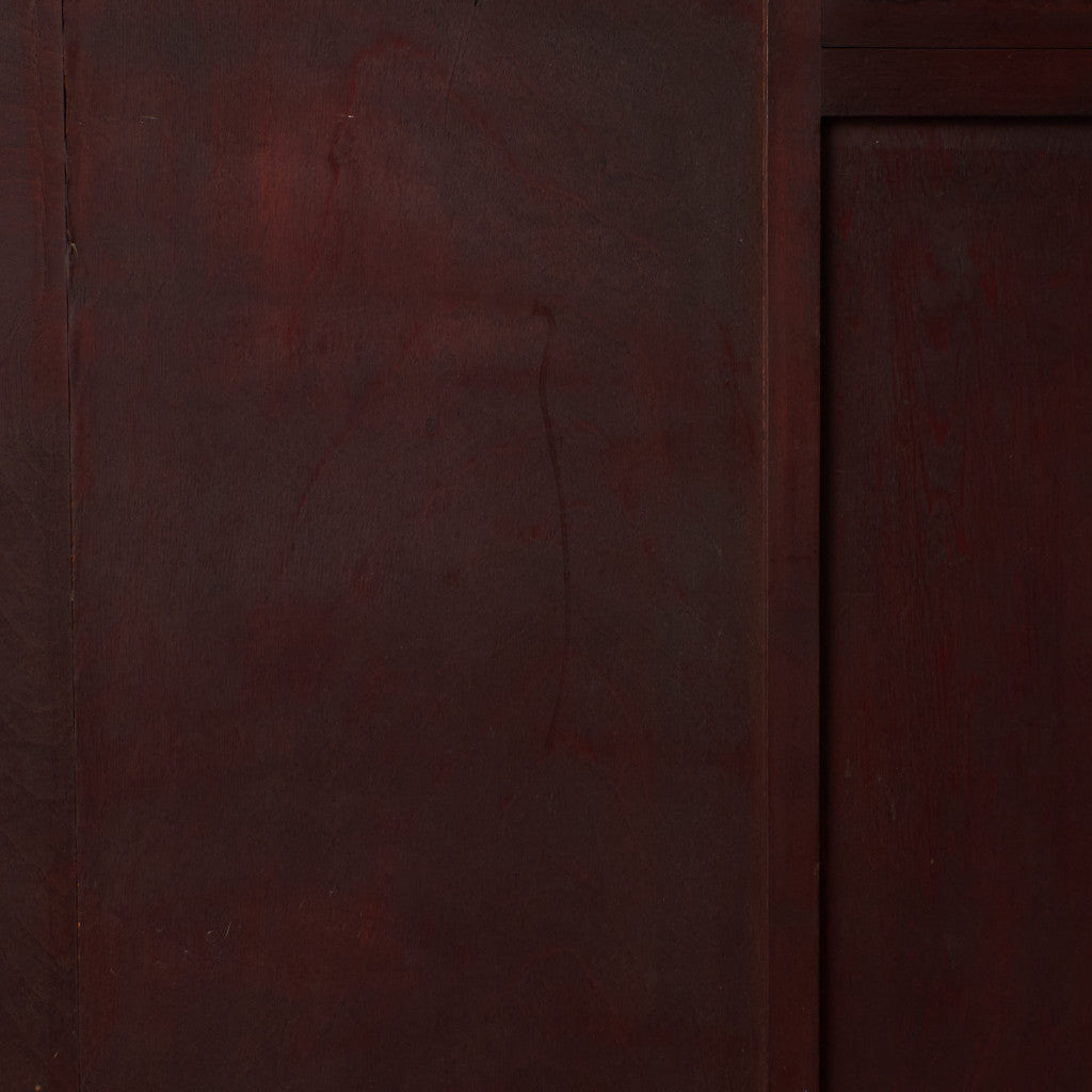 アンティーク ストリップド加工 ガラスキャビネット