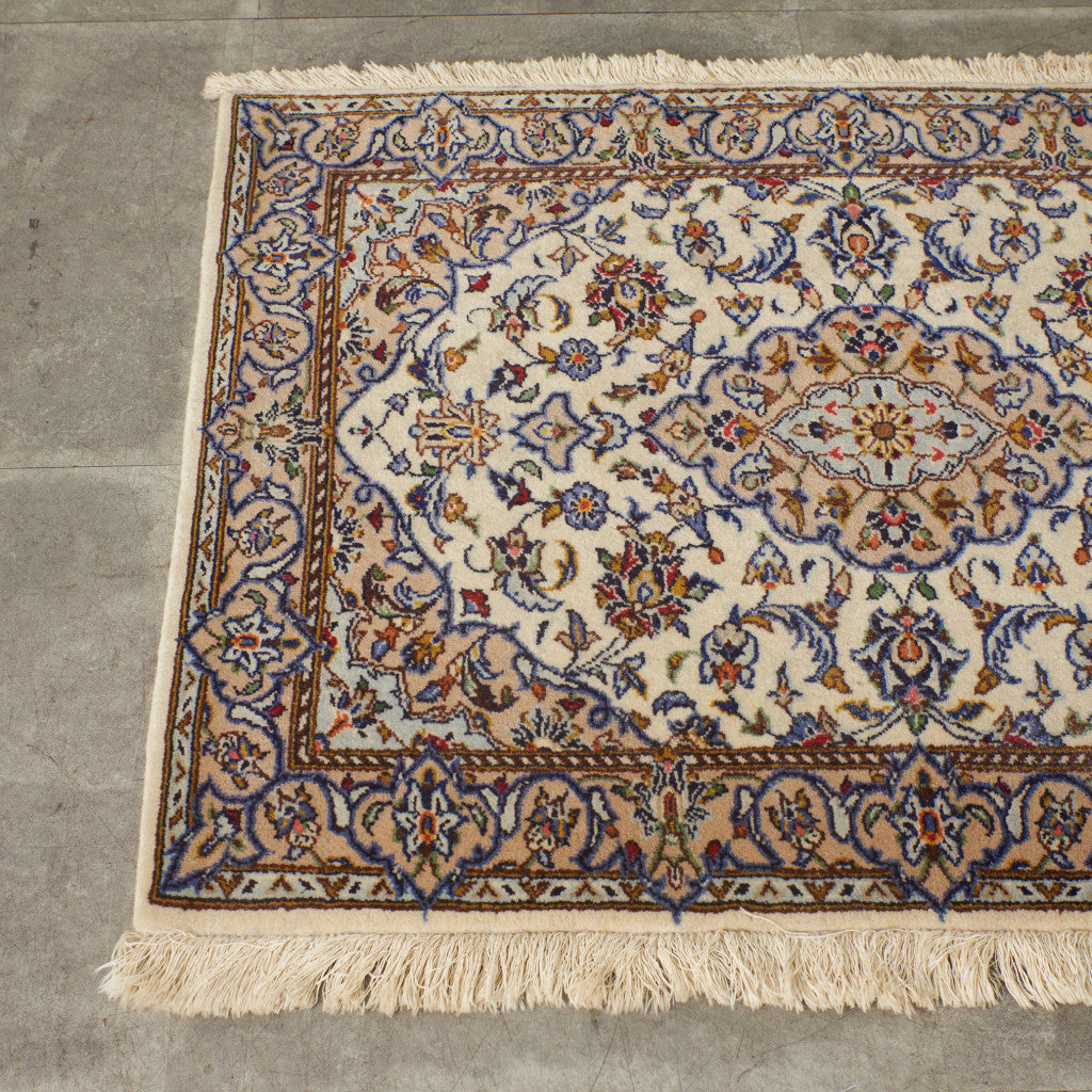 ウール製 手織りラグ