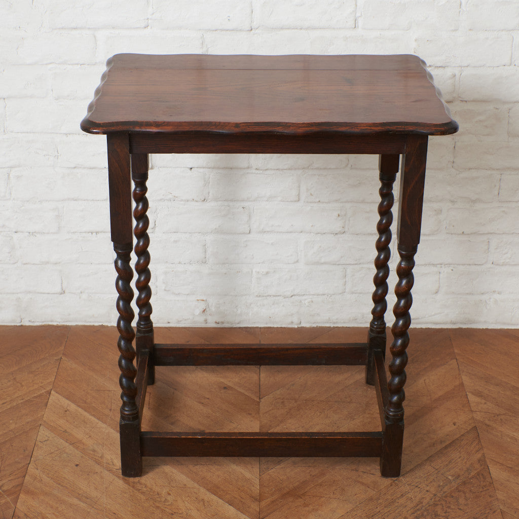 英国アンティーク オーク材 サイドテーブル