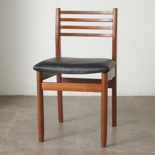 英国ヴィンテージ ラダーバック ダイニングチェア / 張替済