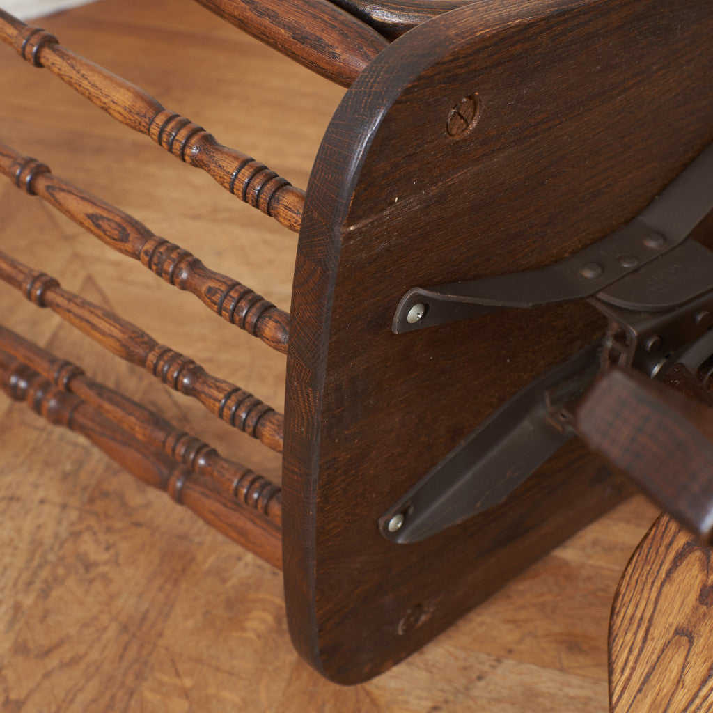 ヴィンテージ オーク無垢材 デスクチェア