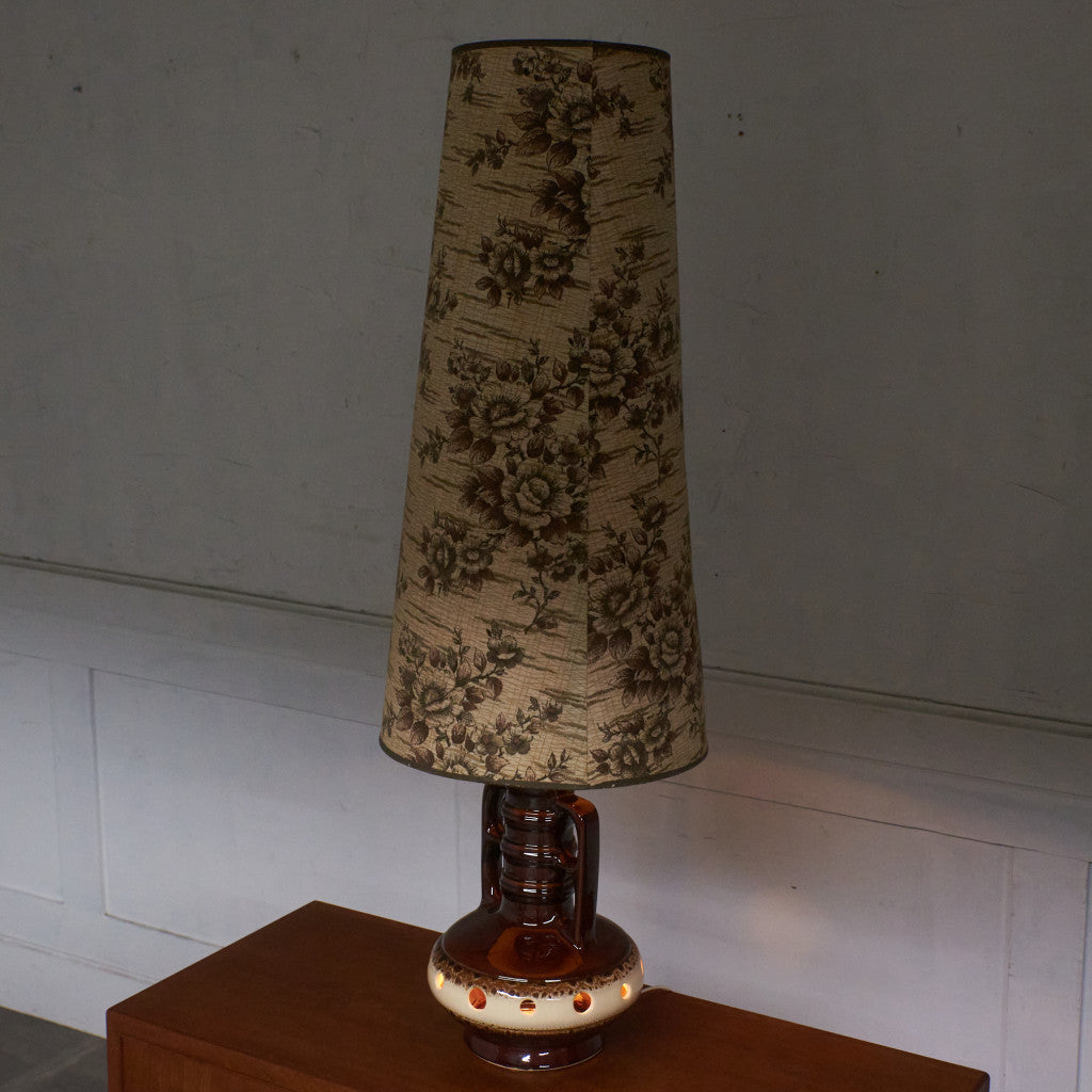西ドイツヴィンテージ German Art Pottery テーブルランプ