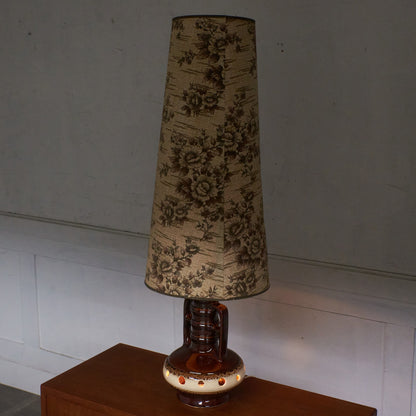 西ドイツヴィンテージ German Art Pottery テーブルランプ