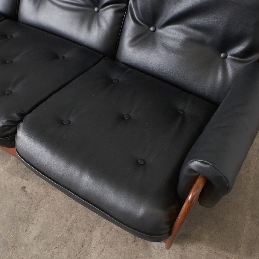 サドルシリーズ 3人掛けソファ / 張替済