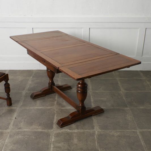 英国アンティーク ドローリーフ ダイニングテーブル