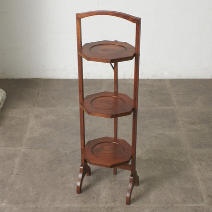 英国アンティーク 折畳み式 ケーキスタンド