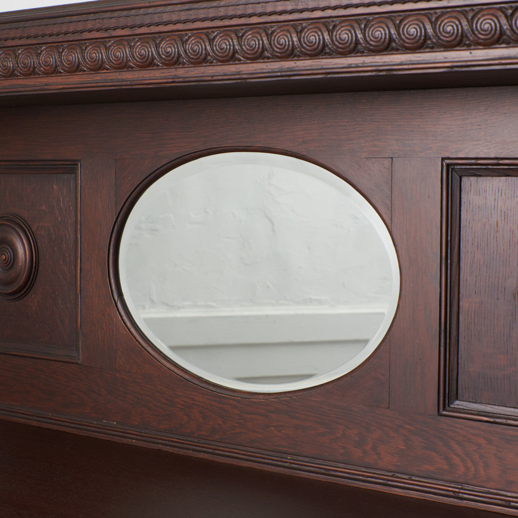 英国アンティーク ミラーバックサイドボード